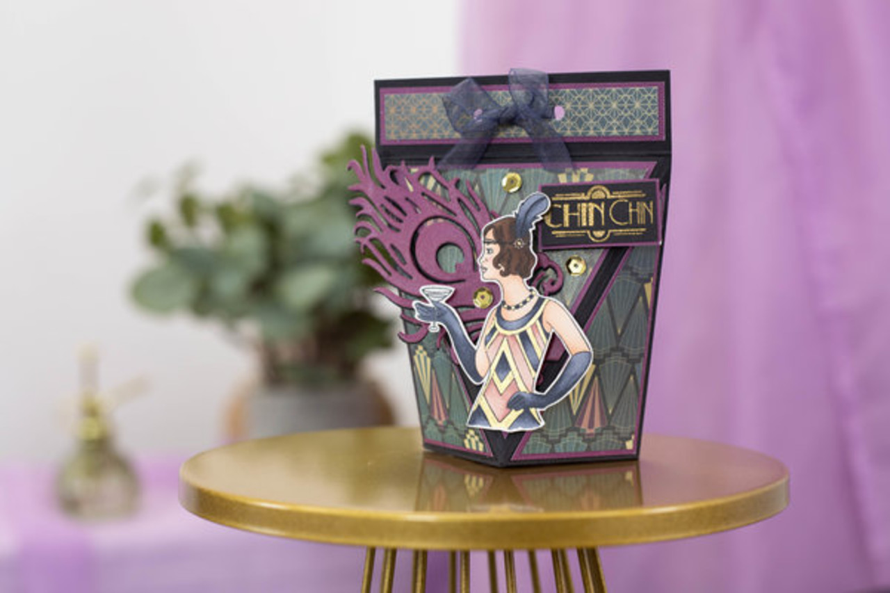 Crafter's Companion The Roaring Twenties Clear Stamp Raise a Glass (S-TRT-CA-ST-RAG)