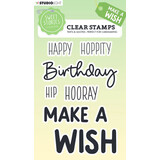 Studio Light Sweet Stories Clear Stamp Quotes Large Make a Wish (SL-SS-STAMP418)