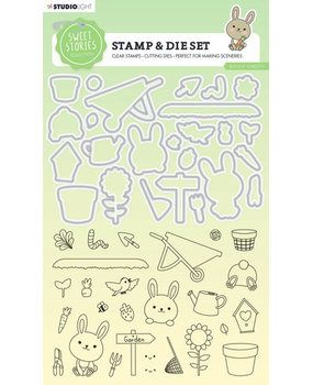 Studio Light Sweet Stories Stamp & Die Bunny Garden (SL-SS-SCD55)