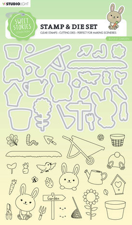Studio Light Sweet Stories Stamp & Die Bunny Garden (SL-SS-SCD55)