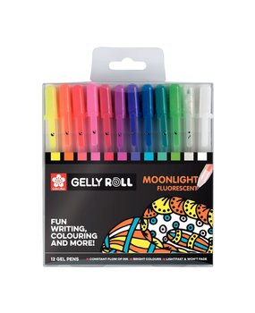 SAKURA Gelly Roll Gelpen Set Moonlight Fluorescent (POXPGBSTA12)