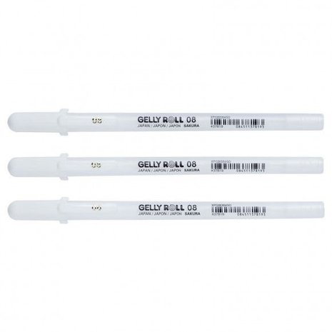 SAKURA Gelly Roll Gelpen Bright White Medium (POXPGBWH3)