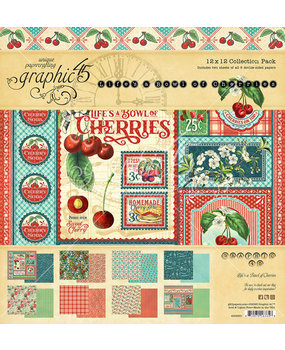 Graphic 45 Life's a Bowl of Cherries 12x12 Inch Collection Pack (4502581)