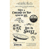 Graphic 45 Life's a Bowl of Cherries Clear Stamp Set (4502587)