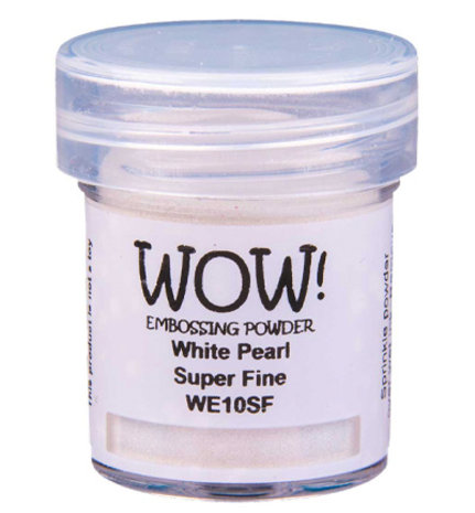 WOW! White Pearl Super Fine Pearlescent Embossing Powder (WE10SF) WOW! White Pearl Super Fine Pearlescent Embossing Powder (WE10SF)