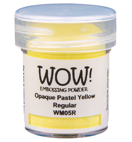 WOW! Opaque Pastel Yellow Embossing Powder (WM05R) WOW! Opaque Pastel Yellow Embossing Powder (WM05R)