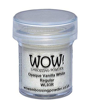 WOW! Opaque Vanilla White Regular Embossing Powder (WL03R) WOW! Opaque Vanilla White Regular Embossing Powder (WL03R)