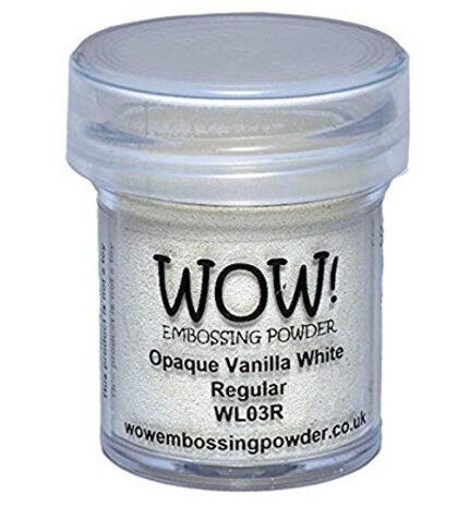 WOW! Opaque Vanilla White Regular Embossing Powder (WL03R) WOW! Opaque Vanilla White Regular Embossing Powder (WL03R)