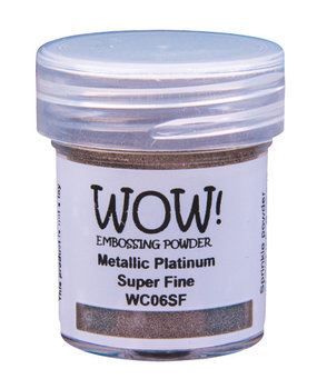 WOW! Metallic Platinum Super Fine Embossing Powder (WC06SF) WOW! Metallic Platinum Super Fine Embossing Powder (WC06SF)