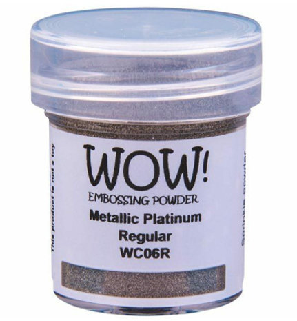 WOW! Metallic Platinum Embossing Powder (WC06R)