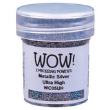 WOW! Metallic Silver Ultra High Embossing Powder (WC05UH)