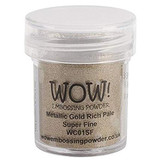 WOW! Metallic Gold Rich Pale Super Fine Embossing Powder (WC01SF)