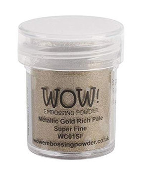 WOW! Metallic Gold Rich Pale Super Fine Embossing Powder (WC01SF) WOW! Metallic Gold Rich Pale Super Fine Embossing Powder (WC01SF)