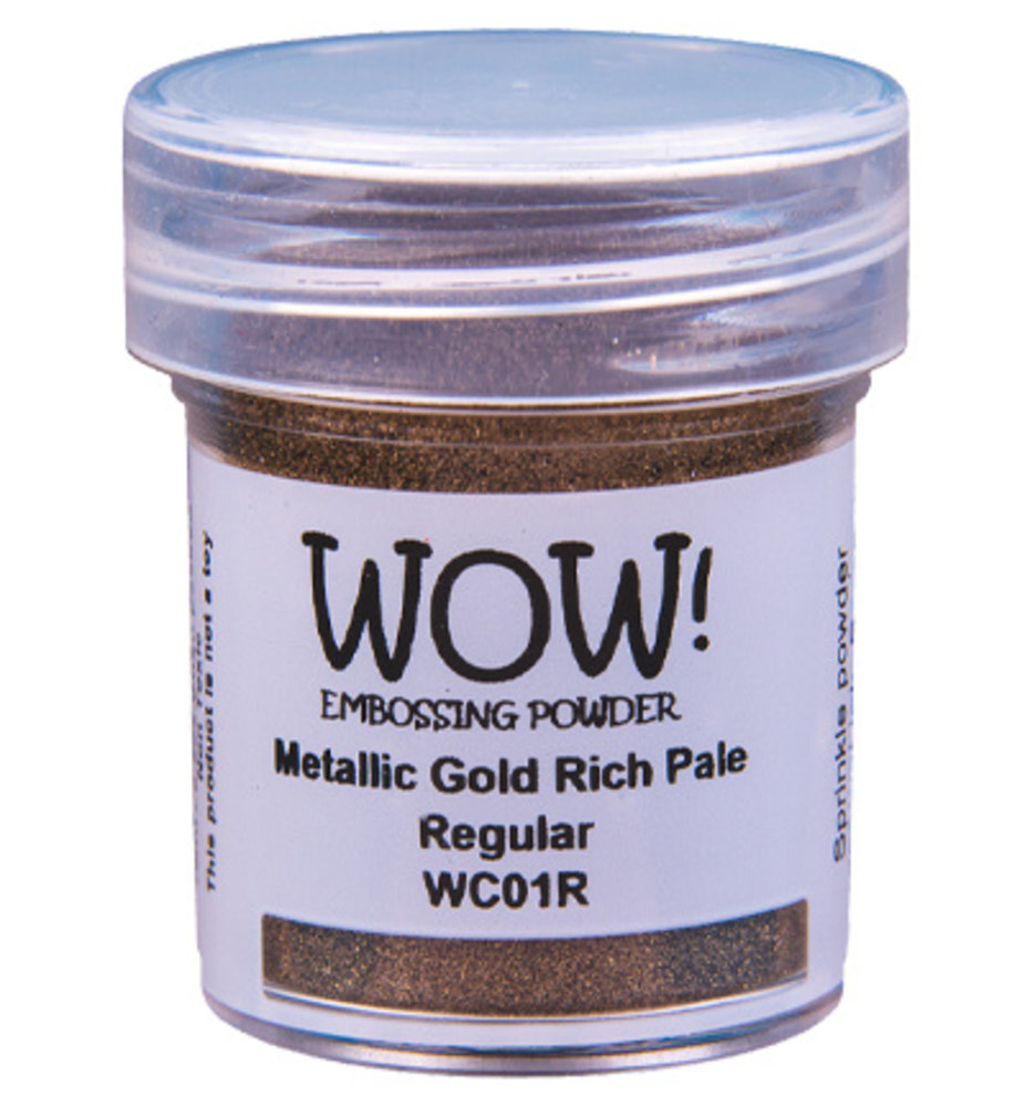 WOW! Metallic Gold Rich Pale Embossing Powder (WC01R) WOW! Metallic Gold Rich Pale Embossing Powder (WC01R)