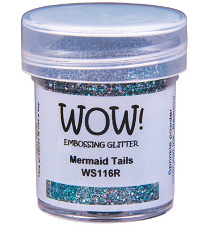 WOW! Mermaid Tails Gliter Embossing Powder (WS116R) WOW! Mermaid Tails Gliter Embossing Powder (WS116R)