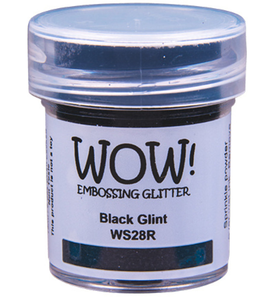 WOW! Black Glint Gliter Embossing Powder (WS28R)