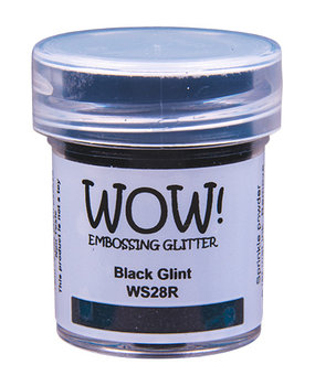 WOW! Black Glint Gliter Embossing Powder (WS28R)