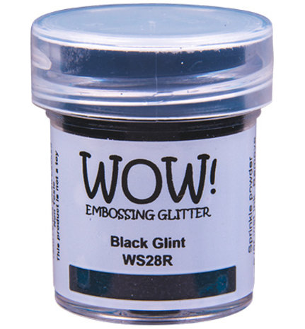 WOW! Black Glint Gliter Embossing Powder (WS28R)