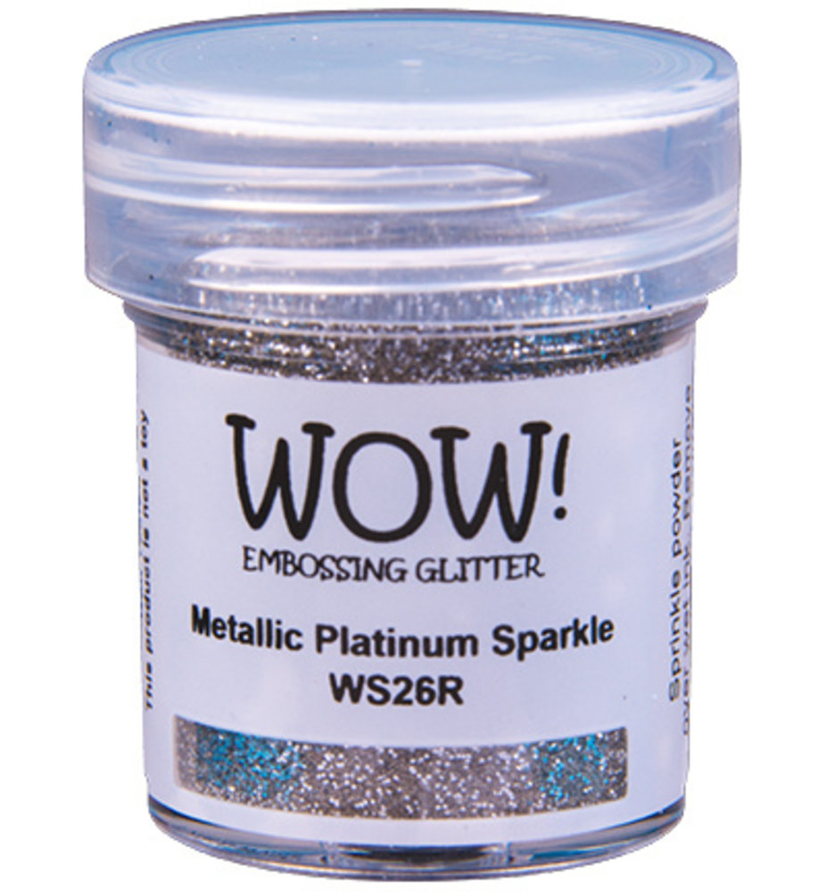 WOW! Metallic Platinum Sparkle Gliter Embossing Powder (WS26R)