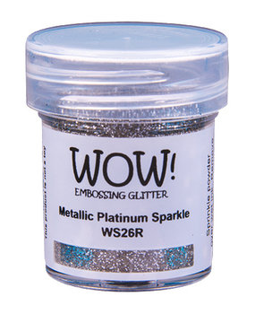 WOW! Metallic Platinum Sparkle Gliter Embossing Powder (WS26R)