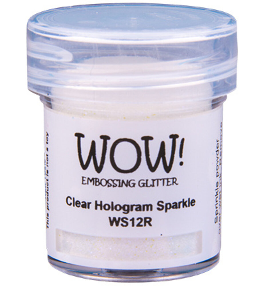 WOW! Clear Hologram Sparkle Gliter Embossing Powder (WS12R) WOW! Clear Hologram Sparkle Gliter Embossing Powder (WS12R)