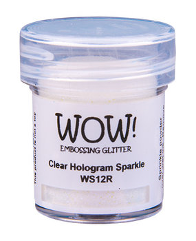 WOW! Clear Hologram Sparkle Gliter Embossing Powder (WS12R) WOW! Clear Hologram Sparkle Gliter Embossing Powder (WS12R)