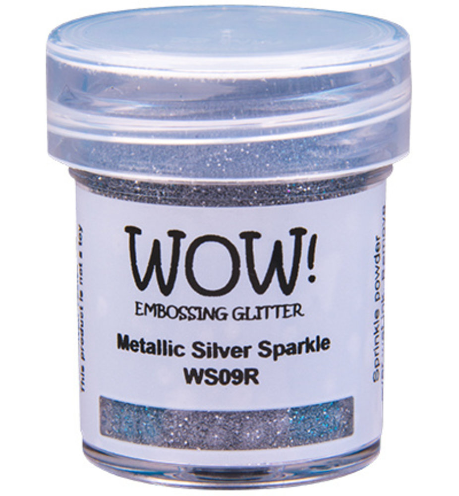 WOW! Metallic Silver Sparkle Gliter Embossing Powder (WS09R)