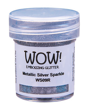 WOW! Metallic Silver Sparkle Gliter Embossing Powder (WS09R)