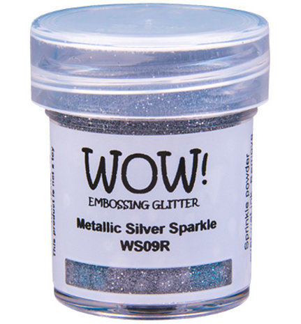 WOW! Metallic Silver Sparkle Gliter Embossing Powder (WS09R)
