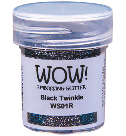 WOW! Black Twinkle Gliter Embossing Powder (WS01R) WOW! Black Twinkle Gliter Embossing Powder (WS01R)