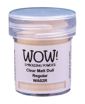 WOW! Clear Matt Dull Regular Embossing Powder (WA02R) WOW! Clear Matt Dull Regular Embossing Powder (WA02R)