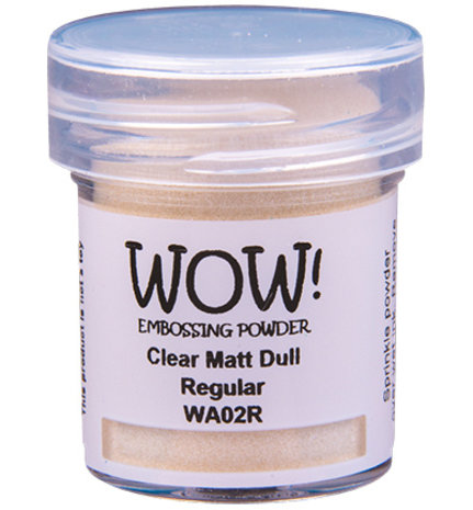 WOW! Clear Matt Dull Regular Embossing Powder (WA02R) WOW! Clear Matt Dull Regular Embossing Powder (WA02R)