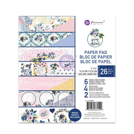 Prima Marketing Inc Spring Abstract 6x6 Inch Paper Pad (661540) Prima Marketing Inc Spring Abstract 6x6 Inch Paper Pad (661540)
