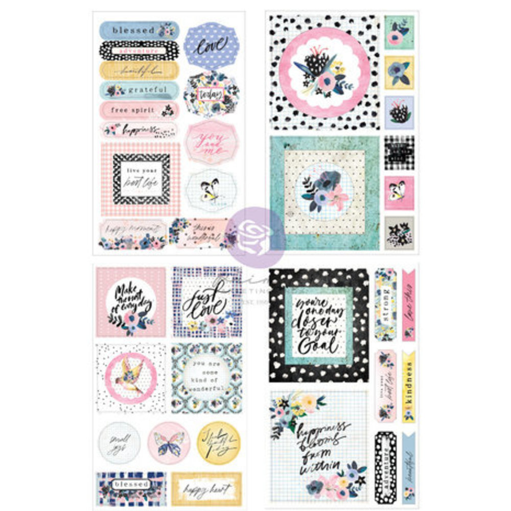 Prima Marketing Inc Spring Abstract Cut Out & Sticker Sheets (661588 ...