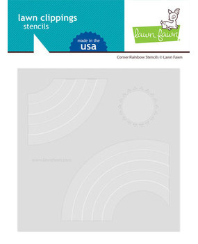 Lawn Fawn Corner Rainbow Stencils (LF3109)