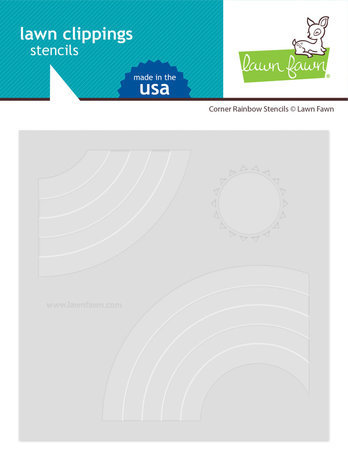 Lawn Fawn Corner Rainbow Stencils (LF3109) Lawn Fawn Corner Rainbow Stencils (LF3109)