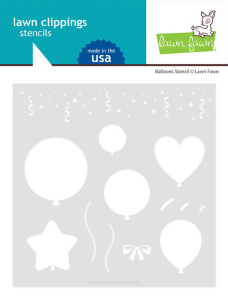 Lawn Fawn Balloons Stencil (LF3111) Lawn Fawn Balloons Stencil (LF3111)