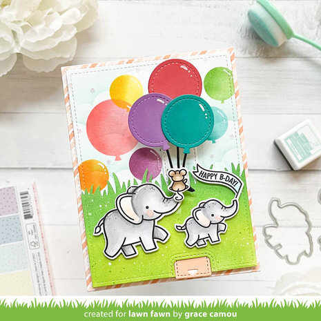 Lawn Fawn Balloons Stencil (LF3111) Lawn Fawn Balloons Stencil (LF3111)