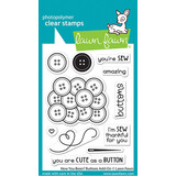 Lawn Fawn How You Bean? Buttons Add-On Clear Stamps (LF3063)