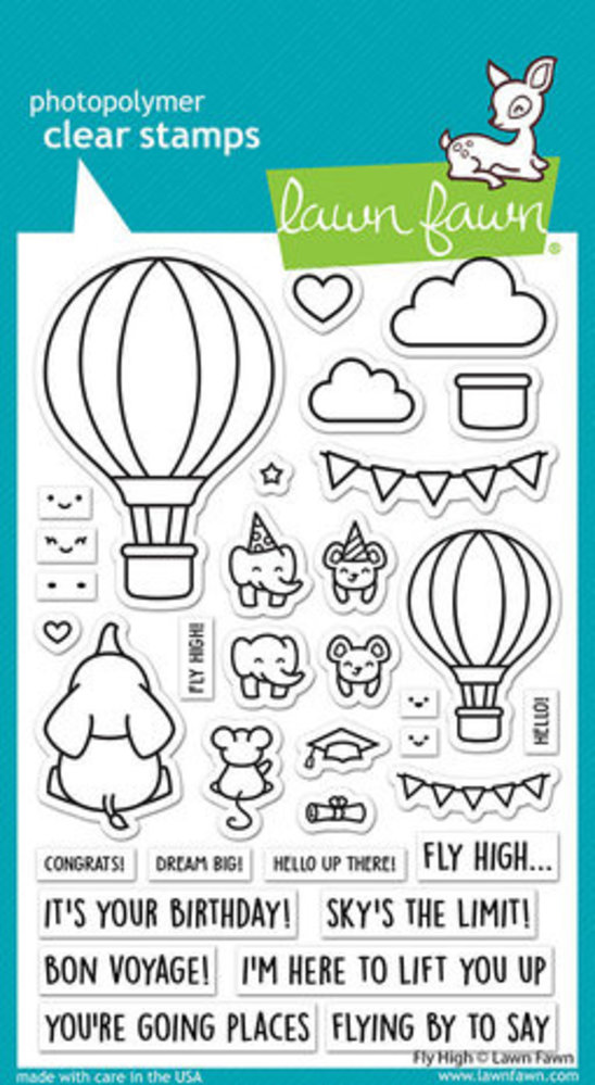 Lawn Fawn Fly High Clear Stamps (LF3069)