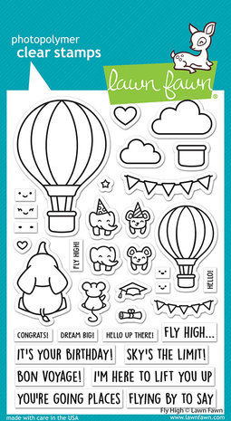 Lawn Fawn Fly High Clear Stamps (LF3069)