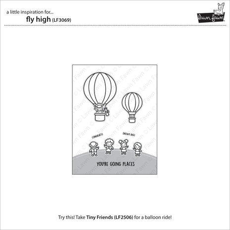 Lawn Fawn Fly High Clear Stamps (LF3069)