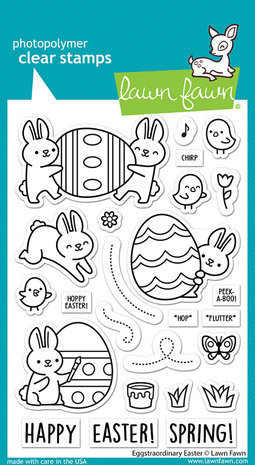 Lawn Fawn Eggstraordinary Easter Clear Stamps (LF3077)