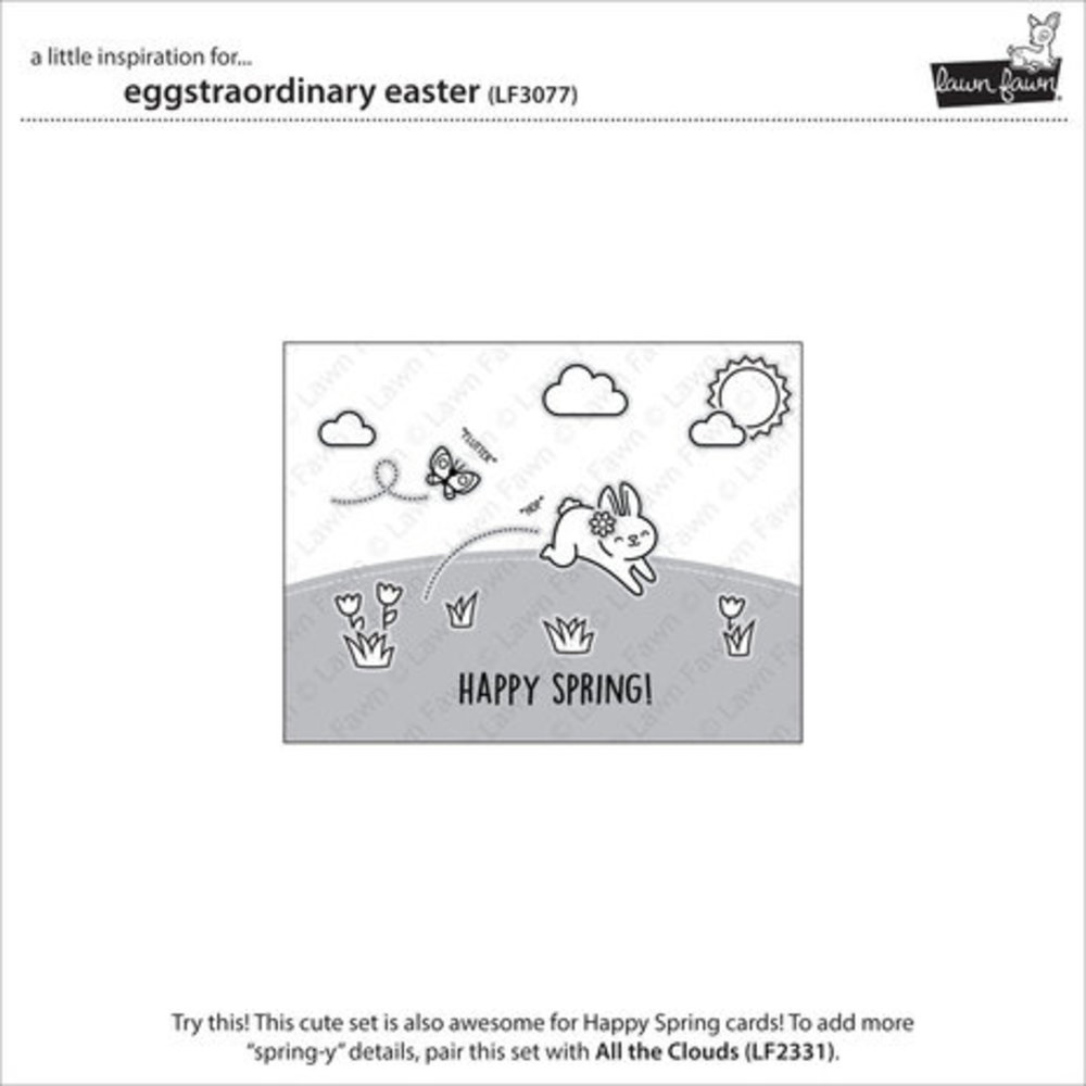 Lawn Fawn Eggstraordinary Easter Clear Stamps (LF3077)