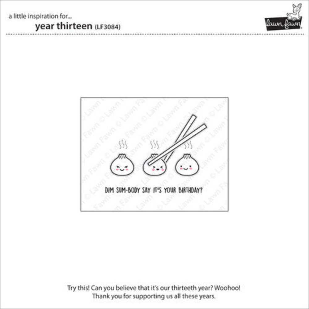 Lawn Fawn Year Thirteen Clear Stamps (LF3084)
