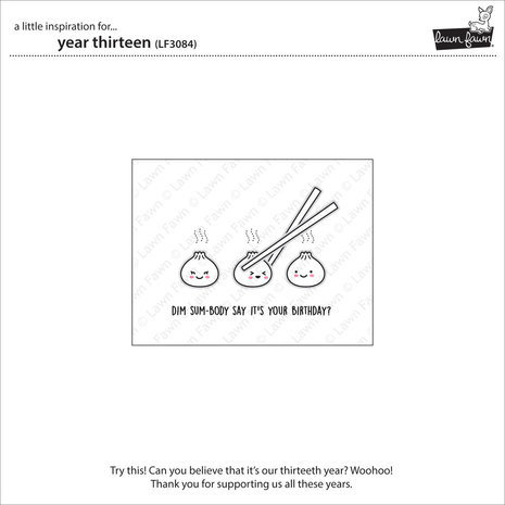 Lawn Fawn Year Thirteen Clear Stamps (LF3084)
