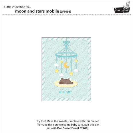 Lawn Fawn Moon and Stars Mobile Dies (LF3098) Lawn Fawn Moon and Stars Mobile Dies (LF3098)