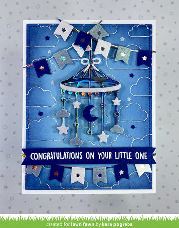 Lawn Fawn Moon and Stars Mobile Dies (LF3098) Lawn Fawn Moon and Stars Mobile Dies (LF3098)