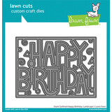 Lawn Fawn Giant Outlined Happy Birthday Landscape Dies (LF3103)