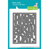 Lawn Fawn Giant Outlined Happy Birthday Portrait Dies (LF3104)